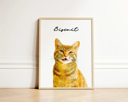 Watercolor Sketch Pet Portrait