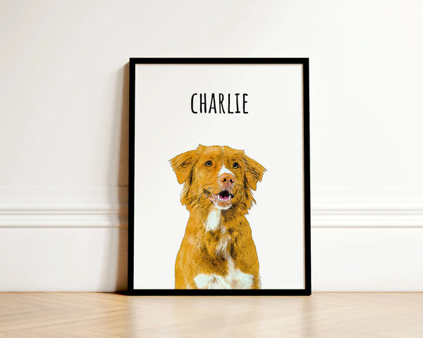 Watercolor Sketch Pet Portrait