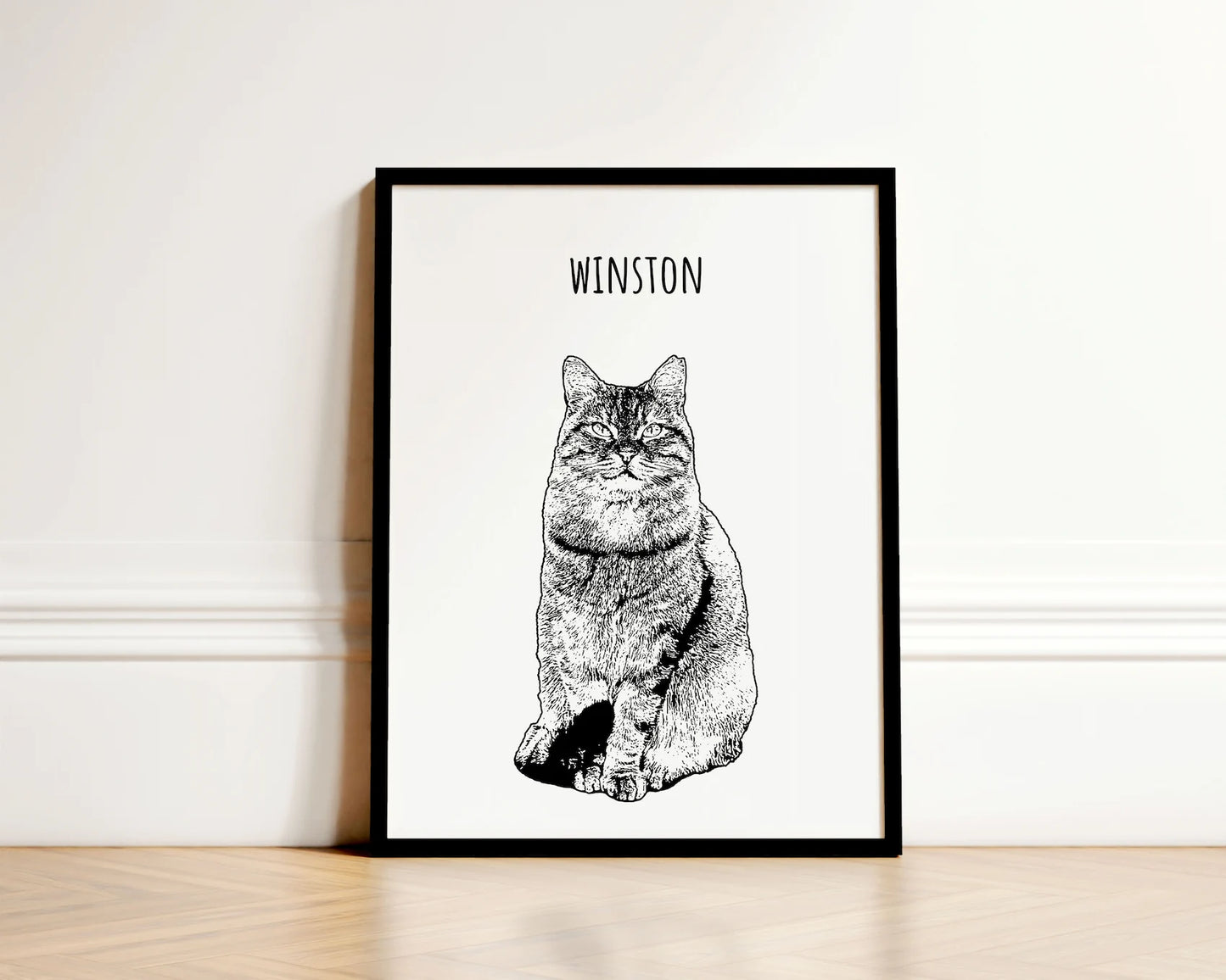 Black & White Pet Portrait